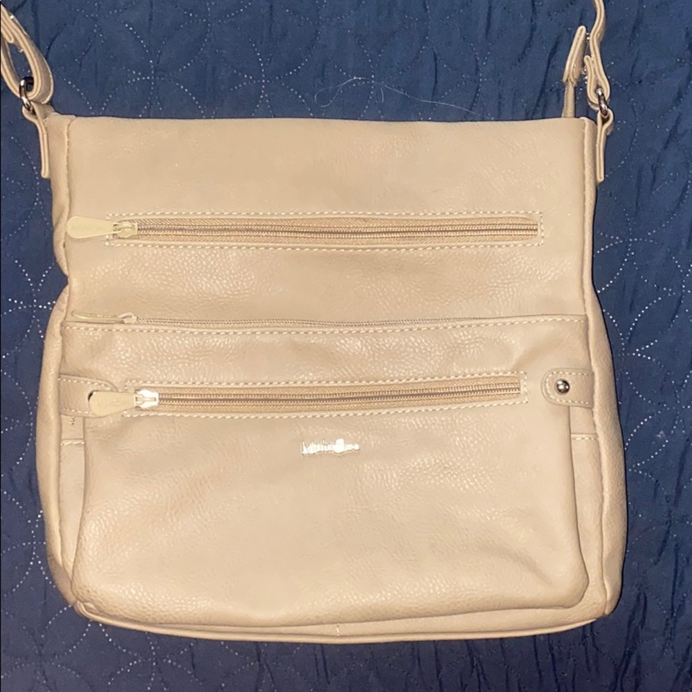 Beige multiSac crossbody purse